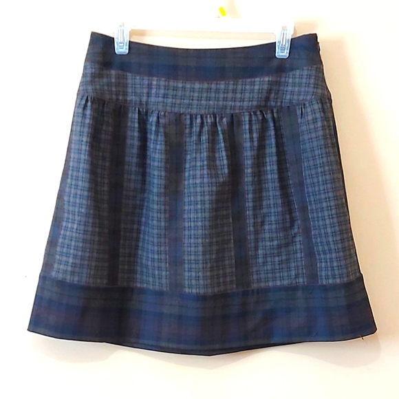 Peruvian Connection Wool Blend Mixed Plaid Skirt - Picture 5 of 10